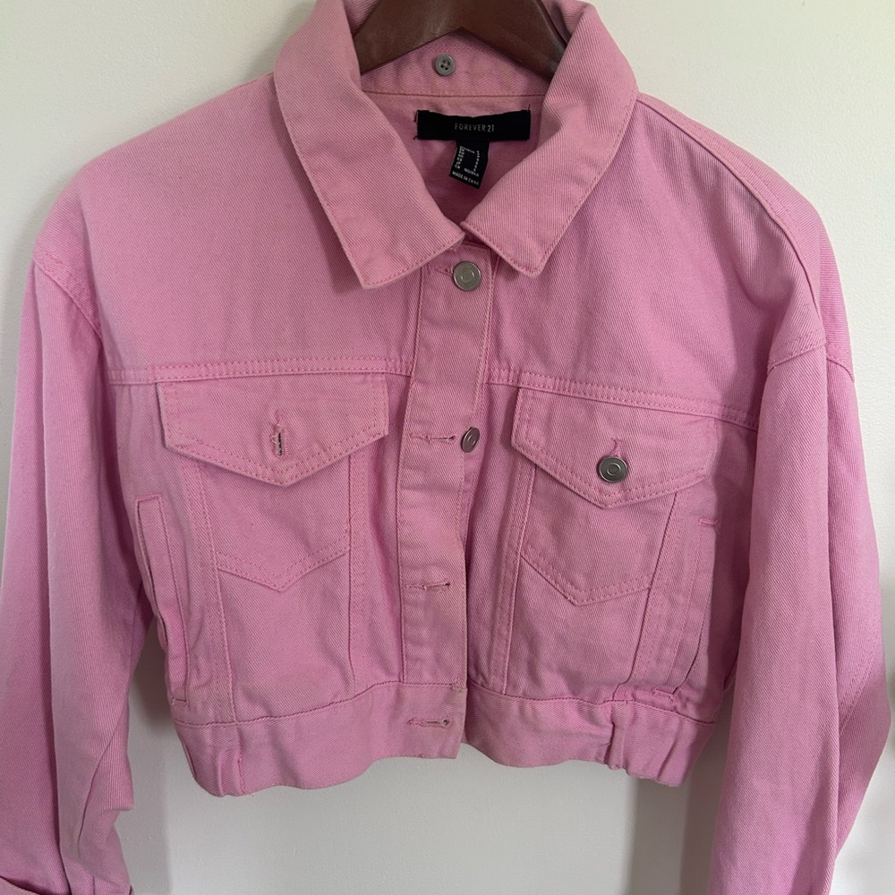 Forever 21 Pink Denim Jacket